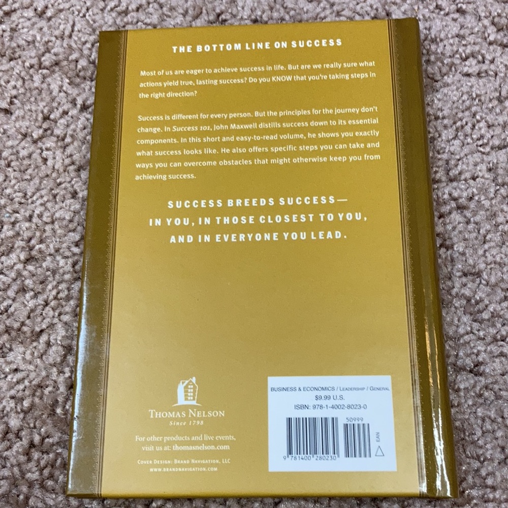 Success 101 by John C. Maxwell Hardcover Book - Picture 2 of 5